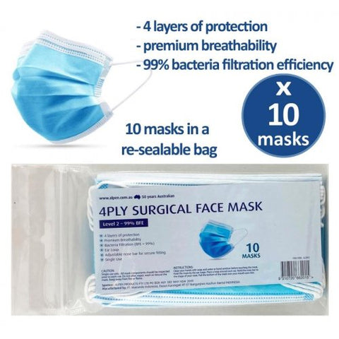 3 Ply Face MASK Pack 10 #662001