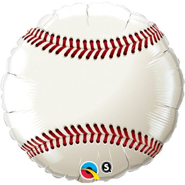 45cm Round Foil Baseball #71603 - Each (Pkgd.) SPECIAL ORDER ITEM