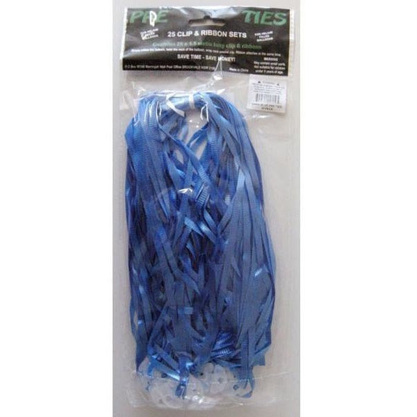 QX Quickie Ties 24mm Dark Blue #73874 - Pack of 25