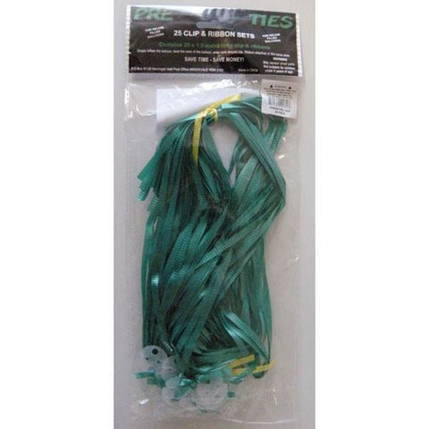 QX Quickie Ties 24mm Dark Green #73875 - Pack of 25