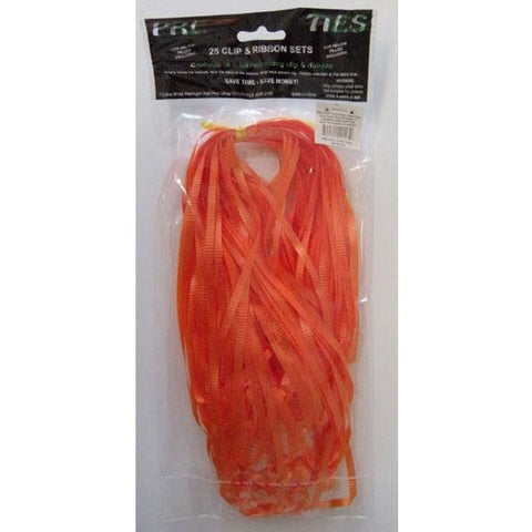 QX Quickie Ties 24mm Orange #73944 - Pack of 25