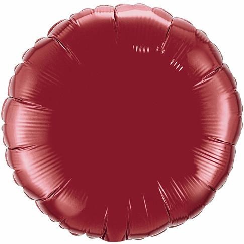 45cm Round Foil Burgundy Plain Foil #74917 - Each (Unpkgd.) SPECIAL ORDER ITEM