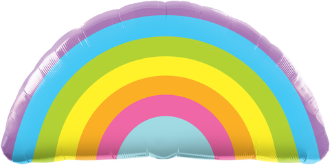 90cm Shape Foil Radiant Rainbow #78556 - Each (Pkgd.)