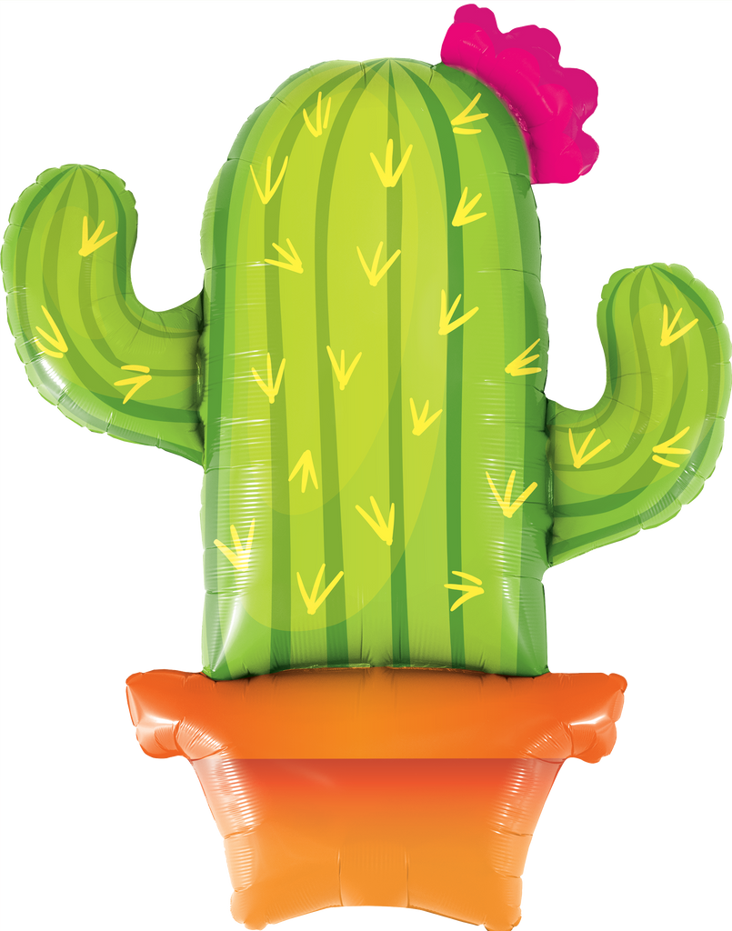 103cm Shape Foil Potted Cactus #78652 - Each (Pkgd.)