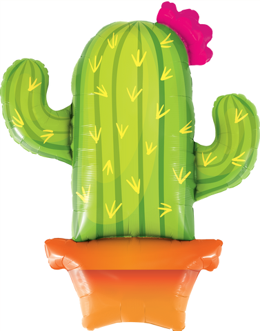 103cm Shape Foil Potted Cactus #78652 - Each (Pkgd.)