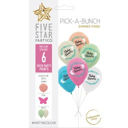 30cm Pick A Bunch BABY Shower pack of 6 #750079