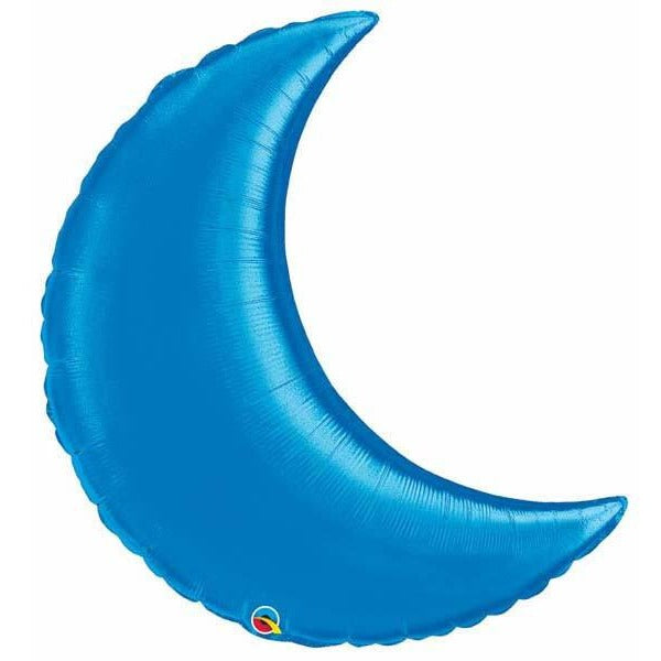 88cm Crescent Moon Sapphire Blue Plain Foil #82749 - Each (Unpkgd.)