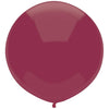 43cm Round Deep Burgundy Outdoor Balloon #84287 - Pack of 50