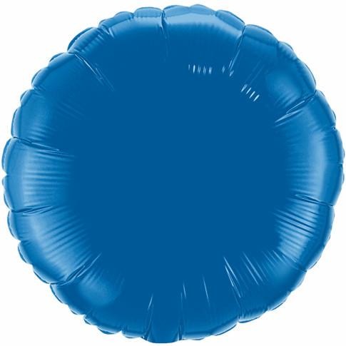 45cm Round Foil Dark Blue Plain Foil #87141 - Each (Unpkgd.)