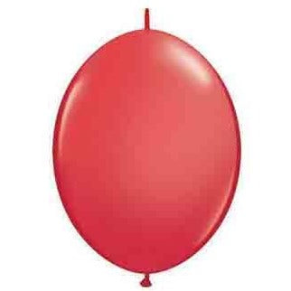 15cm Quick Link Red Qualatex Quick Link Balloons #90173 - Pack of 50