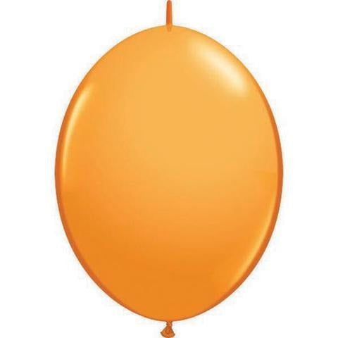 30cm Quick Link Orange Qualatex Quick Link Balloons #65221 - Pack of 50