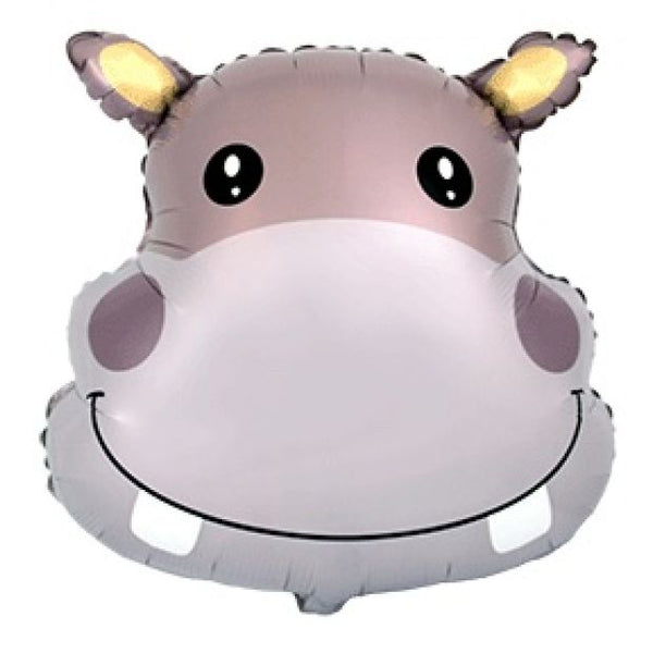 56cm Foil Shape HIPPO Head #901873 - Unpackaged