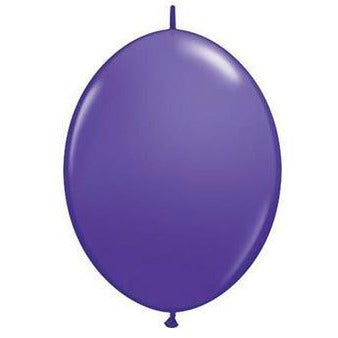 15cm Quick Link Purple Violet Qualatex Quick Link Balloons #90218 - Pack of 50