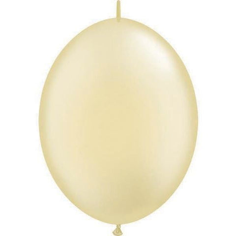 15cm Quick Link Pearl Ivory Qualatex Quick Link Balloons #90478 - Pack of 50 SPECIAL ORDER ITEM