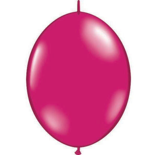 15cm Quick Link Jewel Magenta Qualatex Quick Link Balloons #90543 - Pack of 50 SPECIAL ORDER ITEM