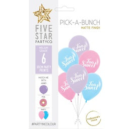 30cm Pick A Bunch Too SWEET  - pack of 6 #750094