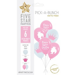 30cm Pick A Bunch Fairytale PRINCESS  - pack of 6 #750096