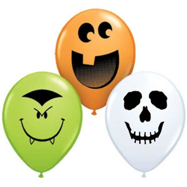 12cm Round Special Assorted Halloween Face Assorted #97677 - Pack of 100 SPECIAL ORDER ITEM