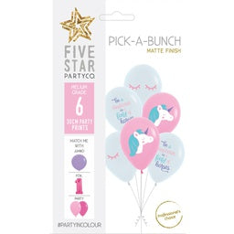 30cm Pick A Bunch MAGICAL Fantasy  - pack of 6 #750097