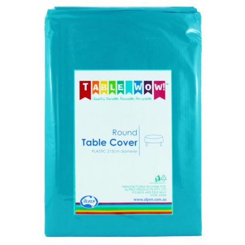 Tablecover AZURE BLUE Round 213cm #AP388238