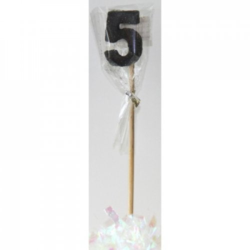 Long Stick Candle Five Black #447405 Each