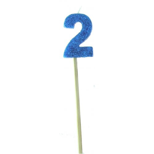 Long Stick Candle Two Blue #447702 Each