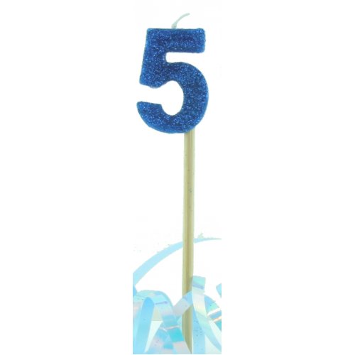 Long Stick Candle Five Blue #447705 Each