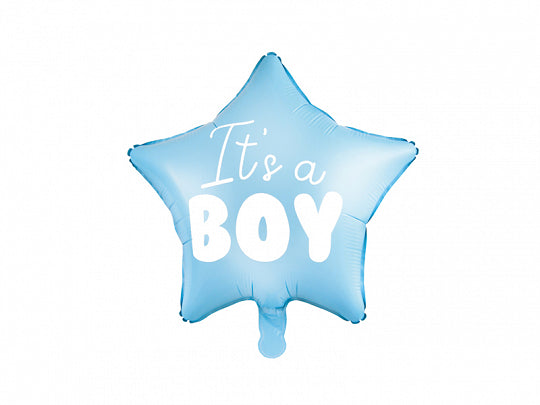 45cm Foil It's A BOY Matte Blue Star #FS22P-001J