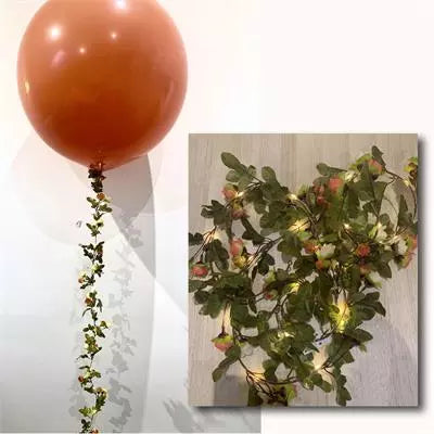 Flower Garland Light Up 2.4m Small Rosebuds