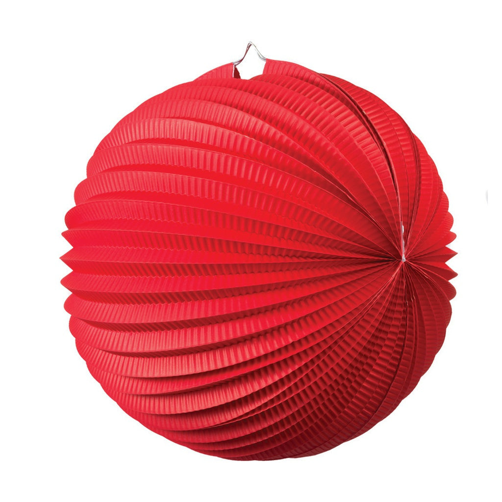 Accordian Lantern 25cm RED #FS5214R