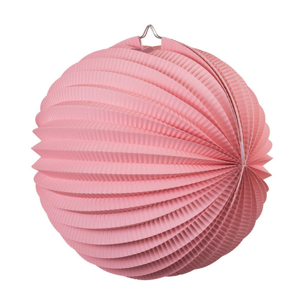 Accordian Lantern 25cm CLASSIC PINK #FS5214CP