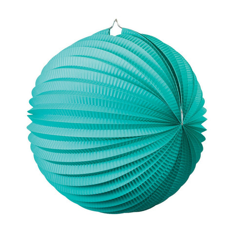 Accordian Lantern 25cm CLASSIC TURQUOISE #FS5214T