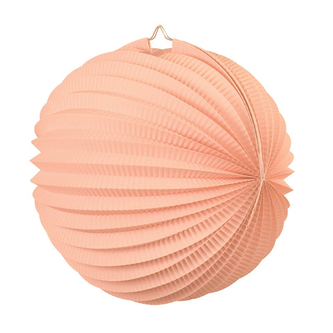 Accordian Lantern 25cm PEACH #FS5214PH