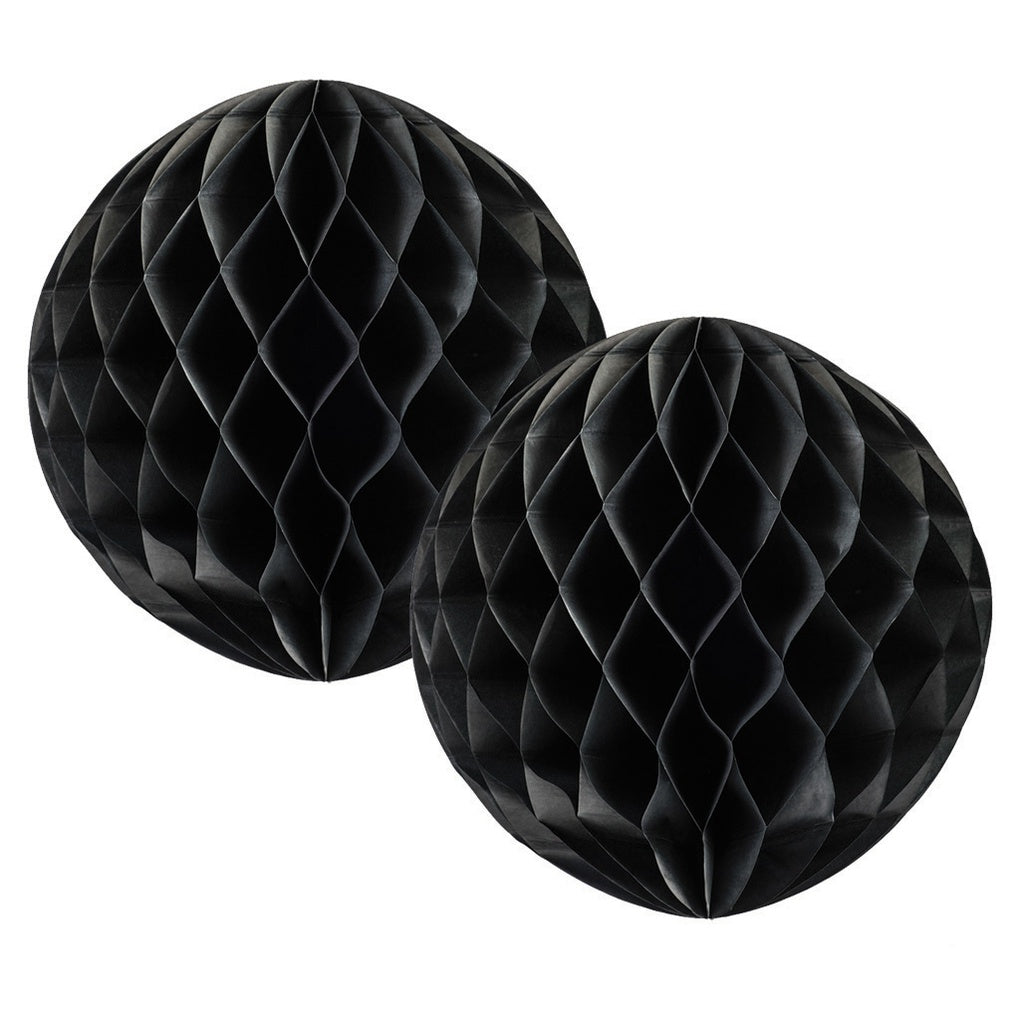 Honeycomb Ball 15cm BLACK 2 Pack #FS5212BLK