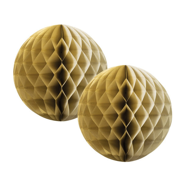 Honeycomb Ball 15cm METALLIC GOLD 2 Pack #FS5212G