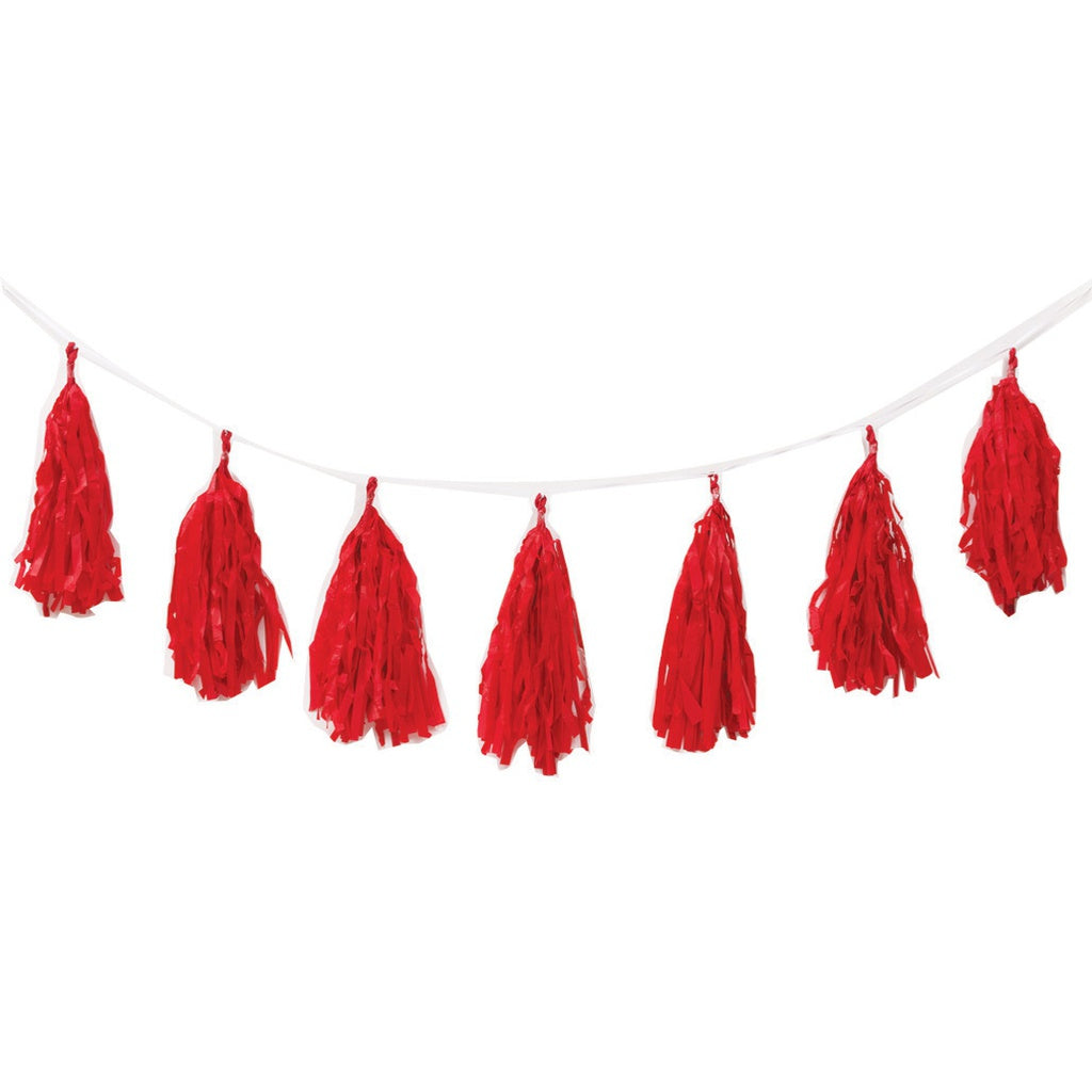 FS Tassel Garland APPLE RED 12Pk 3m #FS5203ARP