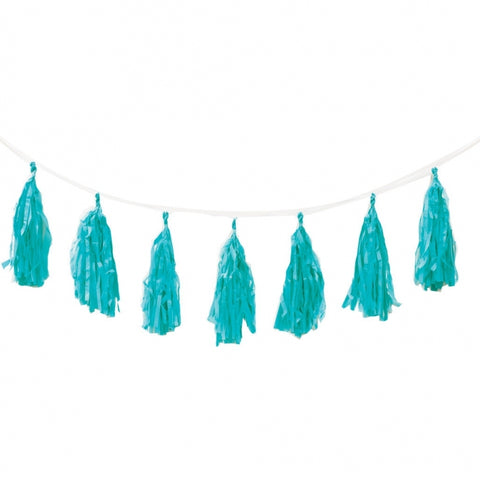 FS Tassel Garland TURQUOISE 12Pk 3m #FS5203CTP