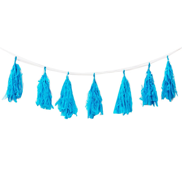 FS Tassel Garland ELECTRIC BLUE 12Pk 3m #FS5203EBP