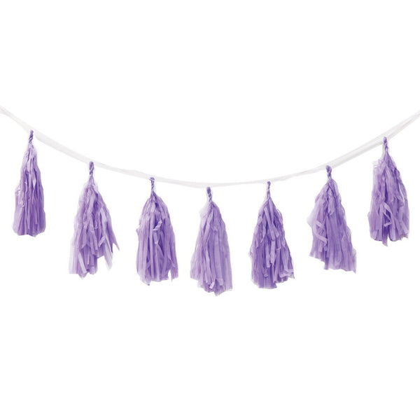 FS Tassel Garland LILAC 12Pk 3m #FS5203LIP