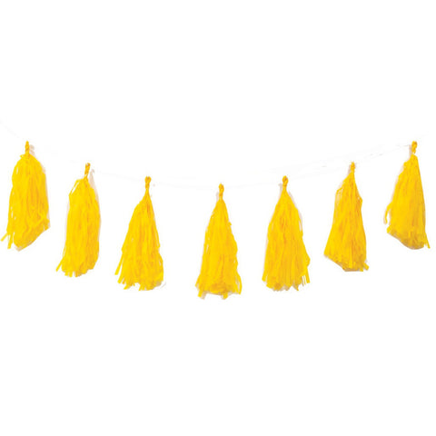 FS Tassel Garland YELLOW 12Pk 3m #FS5203YEP