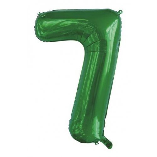 86cm Number Foil Number Seven Green #213837 - Each (Pkgd.)