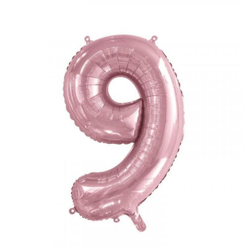 86cm Foil Number Nine Light Pink #AP213769 - Each (Pkgd.)