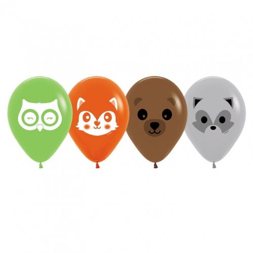 30cm Round Forest Animals Fashion Assorted #222219 - Pack of 50