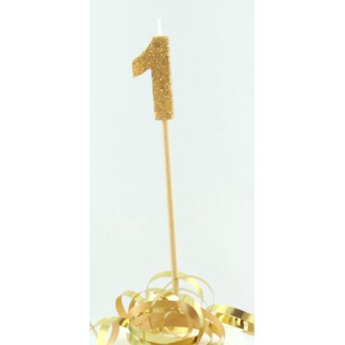 Long Stick Candle One Gold #447801 Each