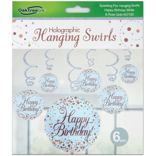 Hanging Swirl SPARKLING FIZZ H. Birthday Rose Gold #APOT657700