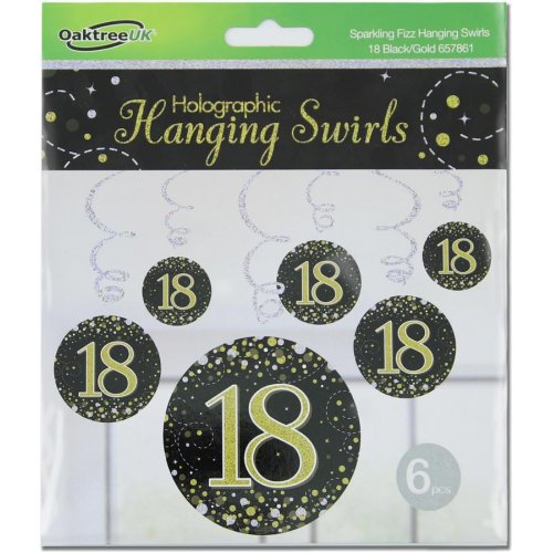 Hanging Swirl SPARKLING FIZZ 18th Black/Gold #APOT657861