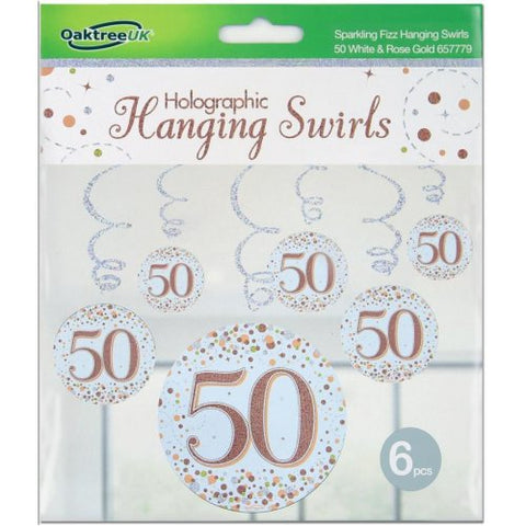 Hanging Swirl SPARKLING FIZZ 50th Rose Gold #APOT657779