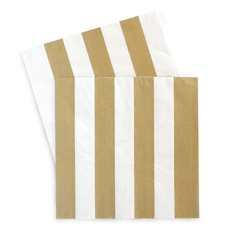 Lunch Napkin GOLD CRUSH 20 Pack #PEGC0658