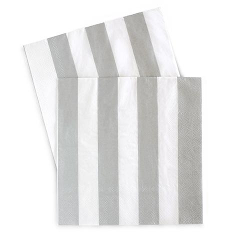 Lunch Napkin SUNDAE SILVER 20 Pack #PESS06658