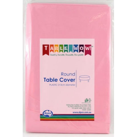 Tablecover LIGHT PINK Round 213cm #AP338204